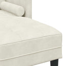 Sofa Sæt med pude 2 pcs Creme Polyester