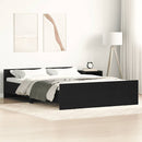 sengestel uden madras 140x200 cm konstrueret træ sort eg