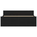 sengestel uden madras 140x190 cm konstrueret træ sort eg