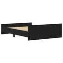 sengestel uden madras 140x190 cm konstrueret træ sort eg