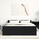 sengestel uden madras 135x190 cm konstrueret træ sort eg