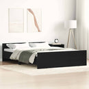 sengestel uden madras 135x190 cm konstrueret træ sort eg
