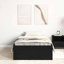 sengeramme 90x200 cm uden madras konstrueret træ sort eg