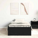 sengeramme 100x200 cm uden madras konstrueret træ sort eg