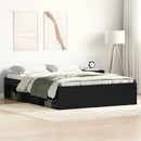 sengestel uden madras 120x200 cm konstrueret træ sort eg
