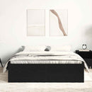 sengestel uden madras 120x190 cm konstrueret træ sort eg