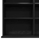 CD Skab Sort eg 101 x 23 x 177,5 cm Konstrueret træ