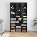CD Skab Sort eg 101 x 23 x 177,5 cm Konstrueret træ