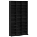 CD Skab Sort eg 101 x 23 x 177,5 cm Konstrueret træ