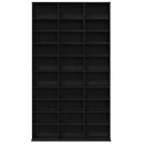 CD Skab Sort eg 101 x 23 x 177,5 cm Konstrueret træ