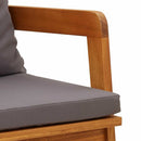 Have Stol med pude 2 Stk Olie Naturlig 65 x 59,5 x 72 cm