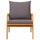 Have Stol med pude 2 Stk Olie Naturlig 65 x 59,5 x 72 cm