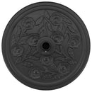 Parasolfod Art deco Sort Ø 45 x 39,5 cm Jern