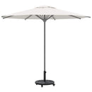 Parasolfod Art deco Sort Ø 45 x 39,5 cm Jern