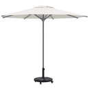 Parasolfod Art deco Sort Ø 45 x 39,5 cm Jern