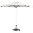 Parasolfod Art deco Sort Ø 45 x 39,5 cm Jern