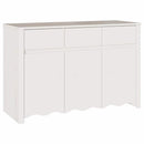 Sideboard Drammen Hvid 114 x 43 x 75,5 cm Massivt fyrretræ