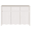 Sideboard Drammen Hvid 114 x 43 x 75,5 cm Massivt fyrretræ