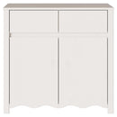 Sideboard Drammen Hvid 79 x 43 x 75.5 cm Massivt fyrretræ