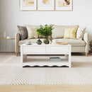 Sofabord Drammen Hvid 99 x 55 x 45 cm Massiv fyrretræ