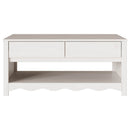 Sofabord Drammen Hvid 99 x 55 x 45 cm Massiv fyrretræ