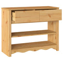 Konsolbord med skuffe Drammen Egetræsfarvet 89,5 x 37 x 73 cm