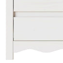 Sofabord Drammen Hvid 45 x 35 x 56 cm Massiv fyrretræ