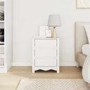 Sofabord Drammen Hvid 45 x 35 x 56 cm Massiv fyrretræ