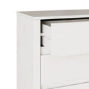 Skuffeskab Drammen Hvid 76,5 x 40 x 91 cm Massivt fyrretræ