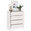 Skuffeskab Drammen Hvid 76,5 x 40 x 91 cm Massivt fyrretræ