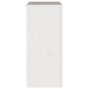 Skuffeskab Drammen Hvid 76,5 x 40 x 91 cm Massivt fyrretræ