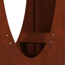 brændestativ 50x23x100 cm forvitringsstål