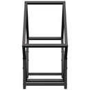 brændestativ 50x25x50 cm koldvalset stål sort