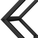 brændestativ 50x25x50 cm koldvalset stål sort