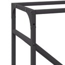 brændestativ 40x25x100 cm koldvalset stål sort