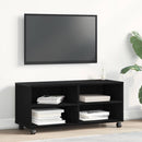 TV-skab Sort 90 x 35 x 40.5 cm Konstrueret træ