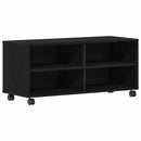 TV-skab Sort 90 x 35 x 40.5 cm Konstrueret træ