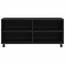 TV-skab Sort 90 x 35 x 40.5 cm Konstrueret træ