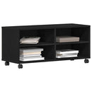 TV-skab Sort 90 x 35 x 40.5 cm Konstrueret træ