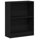 Bogskab Sort eg 60 x 24 x 76 cm Konstrueret træ