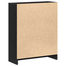 Bogskab Sort eg 60 x 24 x 76 cm Konstrueret træ