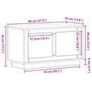 TV-skab artisan eg 80 x 35 x 45 cm Konstrueret træ