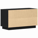 TV-skab Sort eg 80 x 35 x 45 cm Konstrueret træ