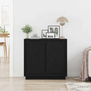 Sideboard Sort eg 80 x 40 x 75 cm Konstrueret træ