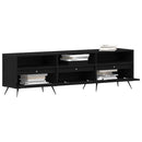 TV-skab Sort eg 150 x 30 x 44,5 cm Konstrueret træ