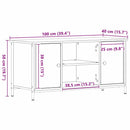 TV-skab artisan eg 100 x 40 x 50 cm Konstrueret træ