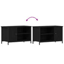 TV-skab 80 x 40 x 50 cm Sort eg Konstrueret træ