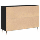 Sideboard Sort eg 101,5 x 35 x 70 cm Konstrueret træ