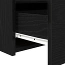 Natskab 2 pcs Sort eg 50 x 40 x 45 cm Konstrueret træ