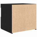 Natskab 2 pcs Sort eg 50 x 40 x 45 cm Konstrueret træ